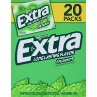 Wrigley's Sugar Free Gum, Extra Spearmint,20 Count,15 Sticks Each