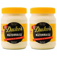 Duke's Real Mayonnaise Smooth & Creamy 2-16 Fl Oz Jars