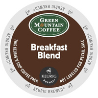 Green Mountain Coffee, Breakfast Blend, Single-Serve Keurig K-Cup Pods, Light Roast, 144 Count (6 Boxes Of 24 Pods)