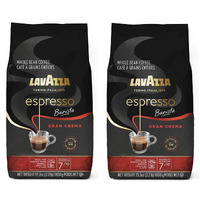 Lavazza Gran Crema Espresso, 2.2-Pound - Pack Of 2 (Packaging May Vary)