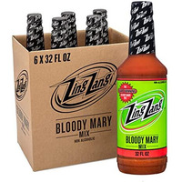 Zing Zang Bloody Mary Mix, Non-Alcoholic Cocktail Mixer With A Bold-Tasting Seven Vegetable Juice And Spice Blend, 32 Fl Oz Bottles (Pack Of 6)
