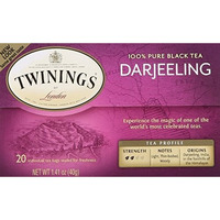 Twinings Darjeeling Tea, Tea Bags, 20 Count (Pack Of 2)