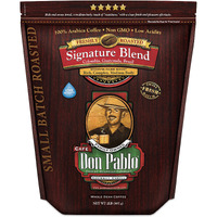 2Lb Don Pablo Gourmet Coffee - Signature Blend - Medium Dark Roast - Whole Bean Coffee - 100% Arabica Beans - Low Acidity And Non-Gmo - 2Lb Bag
