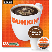 Dunkin' Original Blend Medium Roast Coffee, 128 Keurig K-Cup Pods