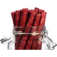 Tasty & Spicy Non-Gmo Grass-Fed Beef Sticks Gluten Free Msg Free Nitrate Nitrite Free Paleo Snacks Keto Healthy Natural Meat Sticks 12 Piece