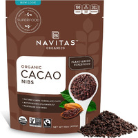 Navitas Organics Raw Cacao Nibs, 16Oz. Bag, 15 Servings - Organic, Non-Gmo, Fair Trade, Gluten-Free