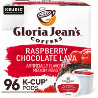 Gloria Jean's Raspberry Chocolate Lava Keurig Single-Serve K-Cup Pods, Medium Roast Coffee, 96 Count (4 Packs Of 24)