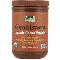 Now Foods Organic Cocoa Powder, Unsweetened-12 Oz