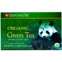 Uncle Lee's Organic Green Tea -- 100 Tea Bags Net Wt 5.64 Oz (160G)