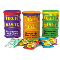 Toxic Waste | 3-Pack Toxic Waste Special Edition Drums Of Assorted Sour Candy - 5 Flavors And 1 New Mystery Flavor (1.7 Oz)