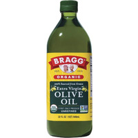 Bragg Organic Extra Virgin Olive Oil - Made With Greek Koroneiki Olives - Cold Pressed Evoo For Marinades & Vinaigrettes - Usda Certified, Non-Gmo, Kosher 32 Oz