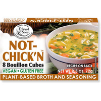 Edward & Son's Vegan Chicken Bouillon Cubes - Vegan Broth Cubes, Gluten Free, No Trans Fat, Use In Soups, Stews And Pilafs (8 Cubes Of Each) - Pack Of 12