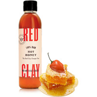 Red Clay Hot Honey - Gluten Free - Paleo Spicy Honey - 100% Pure, Raw Wildflower Honey - Infused Honey With Habanero Peppers - Sweet With A Kick Of Heat - Great For Spicy Pizza Topping & More - 9 Oz