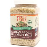 Pride Of India - Extra Long Brown Basmati Rice - Naturally Aged Healthy Grain(D0102Hp6Xzw.)