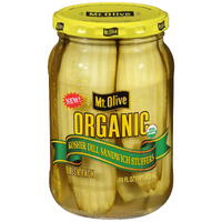 Mt Olive Pickle Co Kosher Dill Sandwich Stuffers - Case Of 6 - 16 Fz(D0102H7Aa0A.)