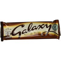 Galaxy, Smooth Milk Chocolate Bar Single 42G Bar (Pack Of 24)