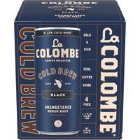 La Colombe Brazilian Cold Brew - 9 Fl. Oz. 4 Pack - 100% Arabica, Single-Origin, Cold Pressed Espresso Coffee, 15 Calories, Double-Filtered, Bold & Rich Coffee, 120Mg Natural Caffeine