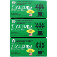 3 Ballerina Tea Dieters Drink Extra Strengh Lemon Flavor (3 Boxes, 18 Tea Bags , 1.88 Oz )