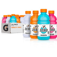 Gatorade Zero Sugar Thirst Quencher, Glacier Cherry Variety Pack, 12 Fl Oz (Pack Of 24)