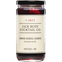 Jack Rudy Cocktail Co, Cherries Bourbon Barrel Aged, 13.5 Fl Oz | Handcrafted | Tart Oregon Cherries | Essential Cocktail Ingredient | Old Fashioned, Manhattan, Whiskey | Gourmet