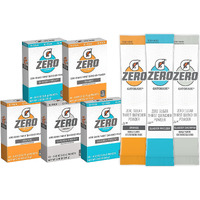 Gatorade G Zero Powder, Glacier Cherry Variety Pack, 0.10Oz Individual Packets - 10 Count (Pack Of 5)