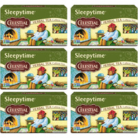 Celestial Seasonings Sleepytime Herbal Tea, Caffeine Free, 20 Tea Bags Box, (Pack Of 6)