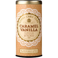 The Republic Of Tea Caramel Vanilla Cuppa Cake, 50 Tea Bags, Blended Fine Black Tea, Gluten-Free
