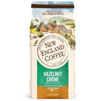 New England Coffee Hazelnut Crme Decaffeinated Medium Roast Ground Coffee, 10Oz Bag (Pack Of 1)
