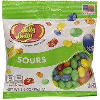 Jelly Belly Sours Flavors Assorted Jelly Beans, 3.5 Ounce (Pack Of 12)