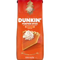 Dunkin' Pumpkin Spice Flavored Ground Coffee, Medium Roast, 11 Ounces (Pack Of 6 Units)