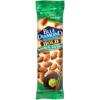 Blue Diamond Almonds Wasabi & Soy Flavored Snack Nuts, Single Serve Bags (1.5 Oz, Pack Of 12)