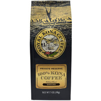 Royal Kona 100% Hawaiian Kona Coffee, Private Reserve Medium Roast, Ground - 7 Ounce Bag