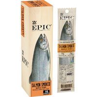 Epic Snack Strips, Smoked Salmon, Paleo Friendly, 0.8 Oz Strips, 10 Ct