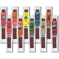 Buffalo Bob's Exotic Jerky Assortment - 10 Flavor Variety Pack - Wild Game Jerky, Snack For Adventure Enthusiasts, Stocking Stuffer, Gift For Men, Healthy Snack, Gluten Free
