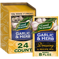 Good Seasons Garlic & Herb Salad Dressing & Recipe Mix (0.75 Oz Envelopes, Pack Of 24)