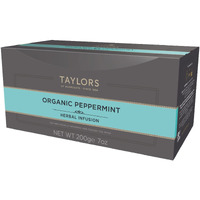 Taylors Of Harrogate Organic Peppermint Herbal Tea, 100 Count (Pack Of 1)
