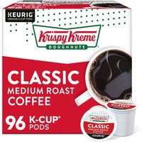 Krispy Kreme Classic Coffee, Keurig Single Serve K-Cup Pods, Medium Roast, 96 Count (4 Packs Of 24)