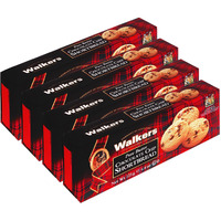 Walker's Shortbread Chocolate Chip Cookies, Pure Butter Shortbread Cookies, 4.4 Oz (Pack Of 4)