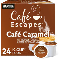 Caf   Escapes Caf   Caramel, Keurig Single-Serve K-Cup Pods, 24 Count
