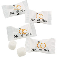 Fun Express Mr. & Mrs Butter Mints Individually Wrapped Bulk - Enhance Your Wedding Reception With 108 Butter Mints Bulk - Memorable Wedding Favors, Sweeten Your Day With Candy For Wedding Favors