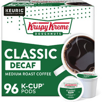 Krispy Kreme Classic Decaf Coffee, Keurig Single Serve K-Cup Pods, 96 Count (4 Packs Of 24)