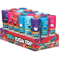 Push Pop Jumbo Candy Assortment Bulk 18 Pack - Blue Raspberry, Watermelon, Strawberry, Cotton Candy And Cherry Watermelon