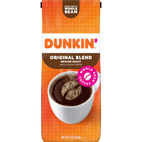 Dunkin' Original Blend Medium Roast Whole Bean Coffee, 12 Ounce