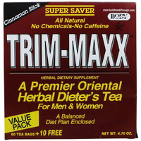 Body Breakthrough Trim-Maxx Herbal Dieter's Tea Cinnamon Stick - 70 Tea Bags, 4.94 Oz