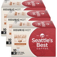 Seattles Best Coffee K-Cups, Toasted Hazelnut - Smooth Roasted Flavored Ground Coffee, 10 K-Cup Pods/Pack (Pack Of 3)