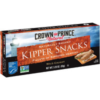 Crown Prince Natural Kipper Snacks - Low In Sodium, 3.25 Ounce Cans (Pack Of 18)