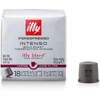 Illy Coffee Iperespresso Capsules - Single-Serve Coffee Capsules & Pods - Single Origin Coffee Pods - Intenso Dark Roast With Notes Of Cocoa & Fruit - For Iperespresso Capsule Machines - 18 Count
