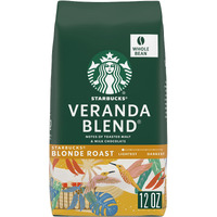 Starbucks Blonde Roast Whole Bean Coffee - Veranda Blend - 100% Arabica - 1 Bag (12 Oz.)