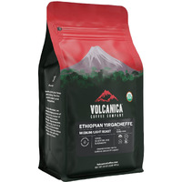Ethiopian Coffee, Yirgacheffe Region, Usda Organic, Whole Bean, Kosher, Fresh Roasted, 16-Ounce