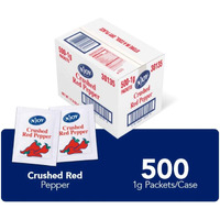 N'Joy Crushed Red Pepper | 1G Packets, 500 Count | Single Serve Portion | Bulk Size